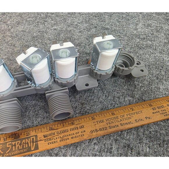 4-Way Water Inlet Valve Assembly Model AJU75152602 Gray & White DC12V - Picture 6 of 6